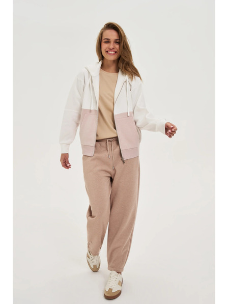 Moodo Dukserica na patent bež Moodo