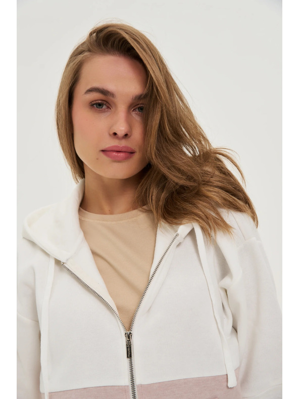 Moodo Dukserica na patent bež Moodo