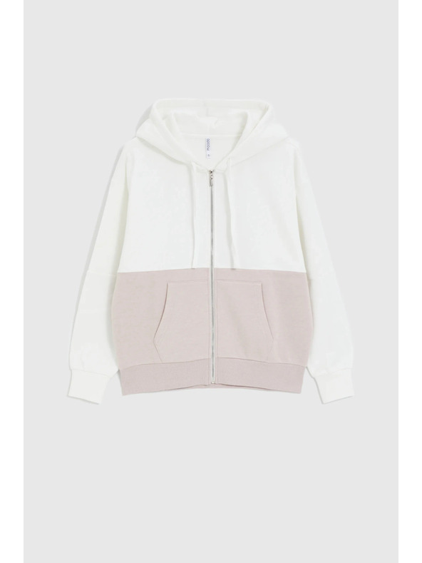 Moodo Dukserica na patent bež Moodo