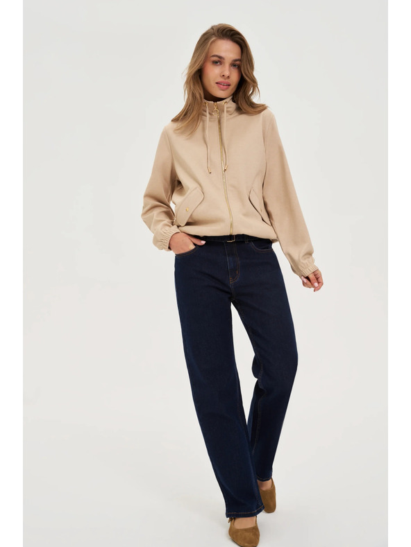 Moodo Dukserica na patent bež Moodo