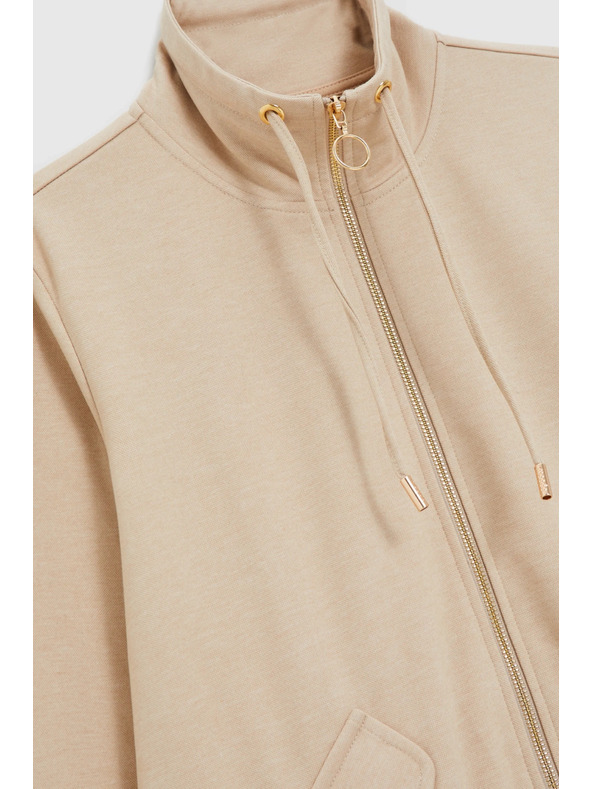 Moodo Dukserica na patent bež Moodo