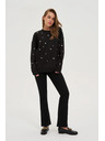 Moodo Bluza s džetovima crna Moodo