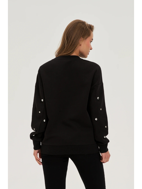 Moodo Bluza s džetovima crna Moodo