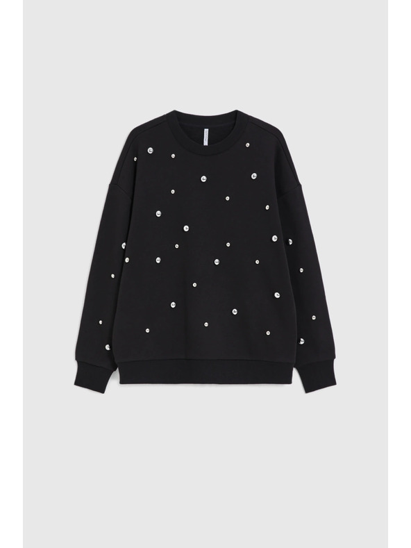 Moodo Bluza s džetovima crna Moodo