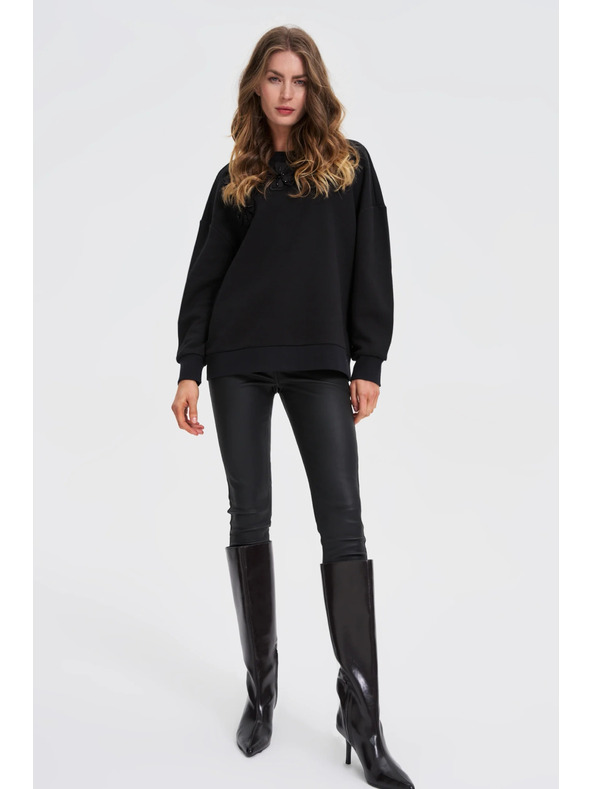 Moodo Bluza s aplikacijom crna Moodo