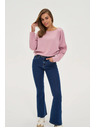 Moodo Glatka ružičasta dukserica Moodo