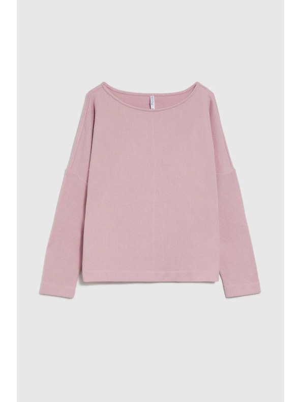 Moodo Glatka ružičasta dukserica Moodo