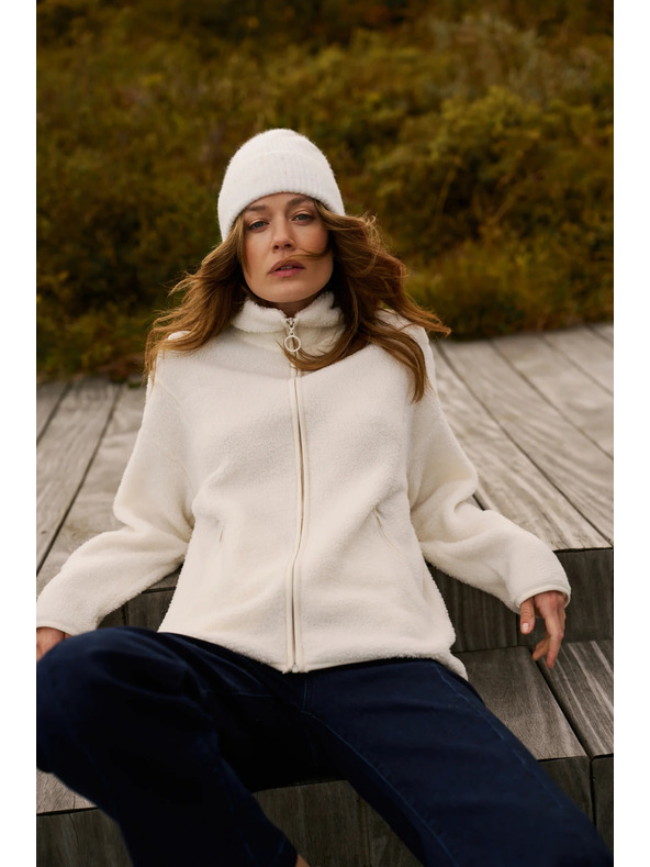 Moodo Otpeta bluza bež Moodo