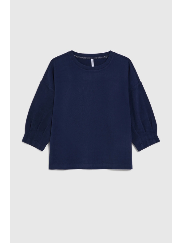 Moodo Pulover s kratkim rukavima tamno plavi Moodo