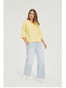 Moodo Bluza s V-izrezom žuta Moodo