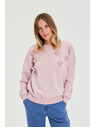 Moodo Pulover s cvjetićima ružičasti Moodo