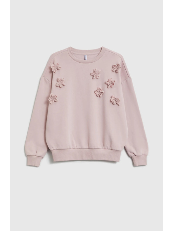 Moodo Pulover s cvjetićima ružičasti Moodo