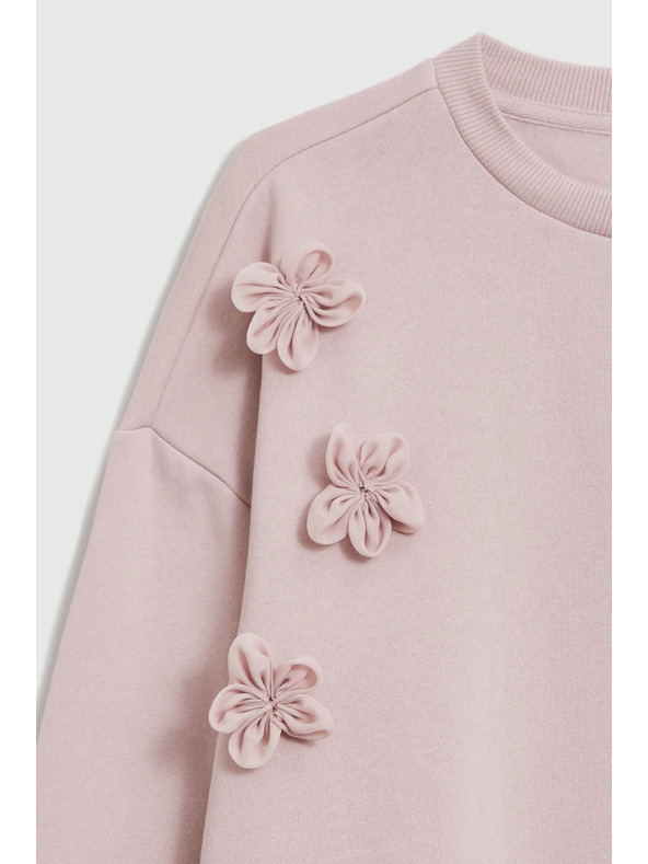 Moodo Pulover s cvjetićima ružičasti Moodo