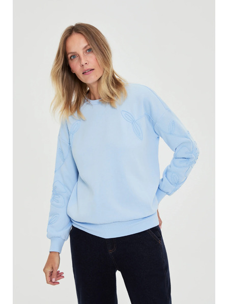 Moodo Bluza za navlačenje preko glave svijetloplava Moodo