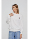 Moodo Bluza s izvezenim cvjetom bijela Moodo
