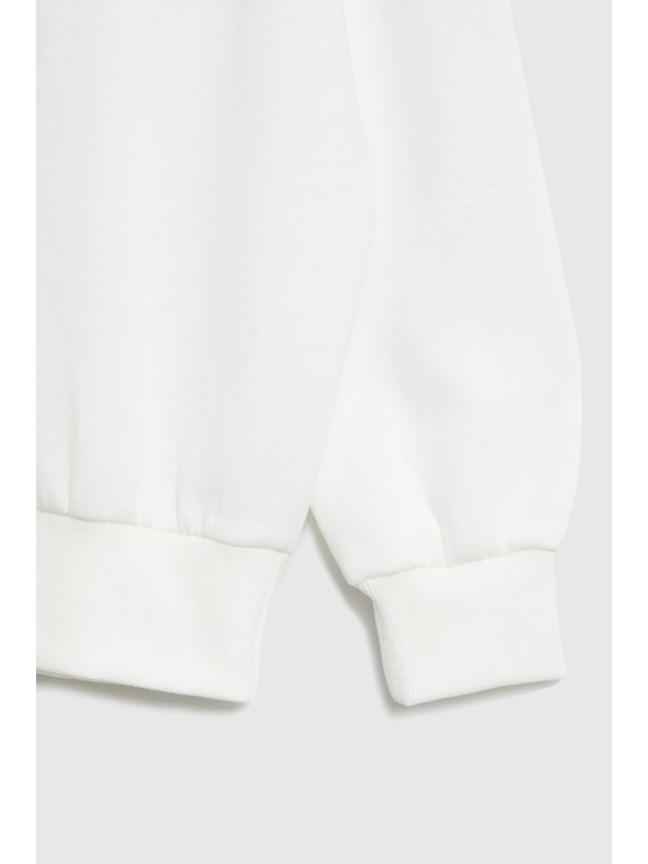 Moodo Bluza s izvezenim cvjetom bijela Moodo