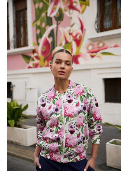 Moodo Otpeta bluza s cvjetnim uzorkom ružičasta Moodo
