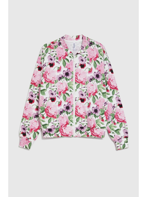 Moodo Otpeta bluza s cvjetnim uzorkom ružičasta Moodo
