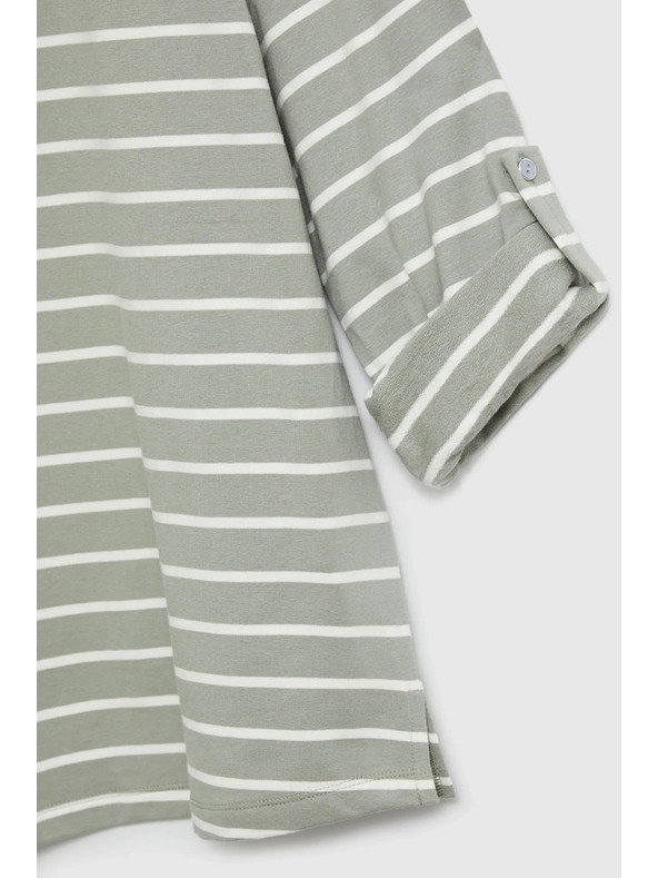 Moodo Bluza u prugama maslinasta Moodo