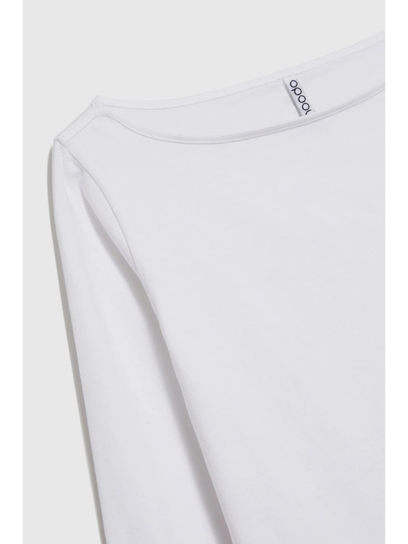 Moodo Uska bijela bluza s dugim rukavima Moodo