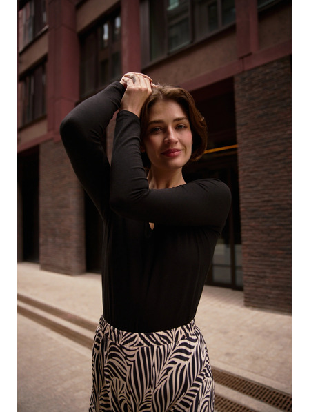 Moodo Cotton T-Shirt Black Moodo