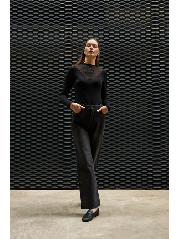 Moodo Uska crna bluza Moodo