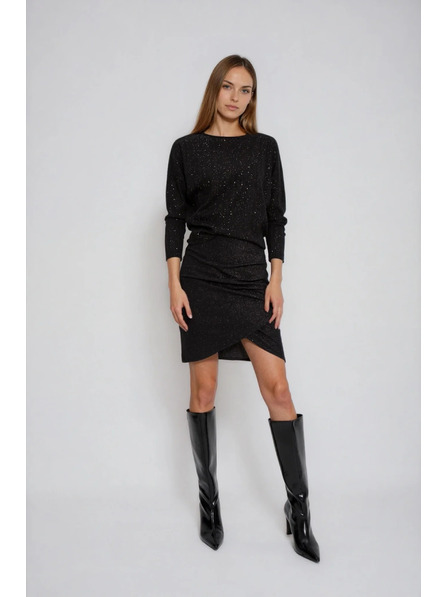 Moodo Sjajan top crni Moodo