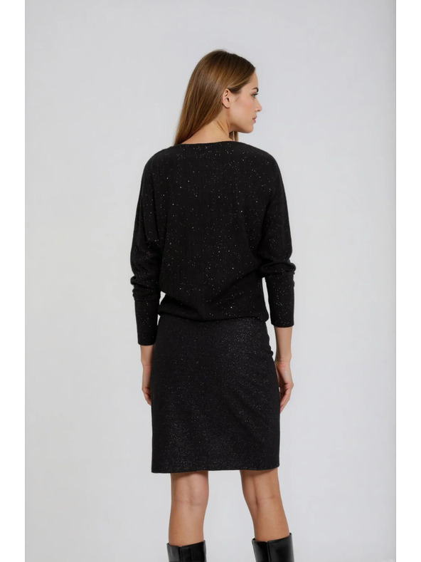 Moodo Sjajan top crni Moodo