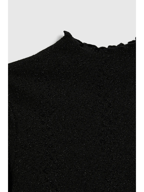 Moodo Sjajan top crni Moodo