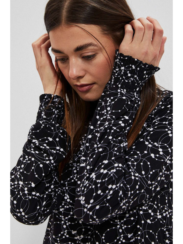 Moodo Crna bluza s dugim rukavima Moodo