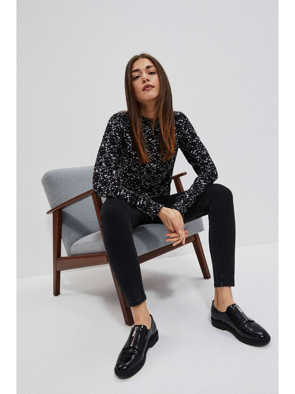 Moodo Crna bluza s dugim rukavima Moodo