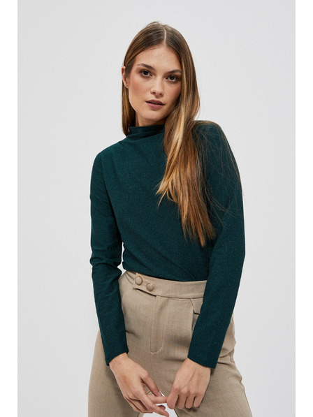Moodo Bluza sa metalnom niti smaragdna Moodo