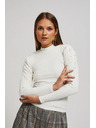 Moodo Bluza s napuhanim rukavima biserasta Moodo