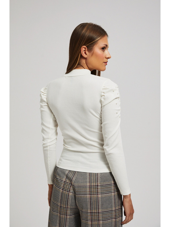 Moodo Bluza s napuhanim rukavima biserasta Moodo