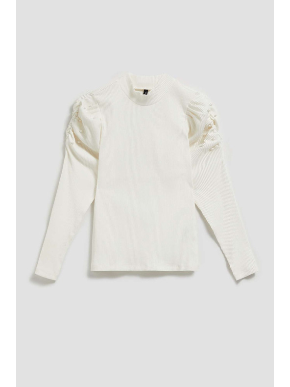 Moodo Bluza s napuhanim rukavima biserasta Moodo