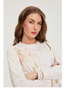Moodo Pamučna bluza s printom bijela Moodo