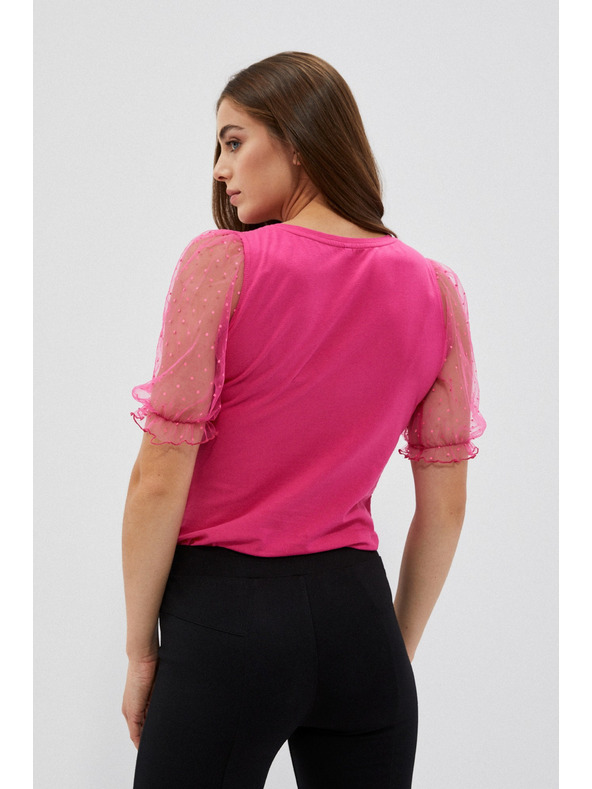 Moodo Bluza s dekorativnim rukavima Moodo