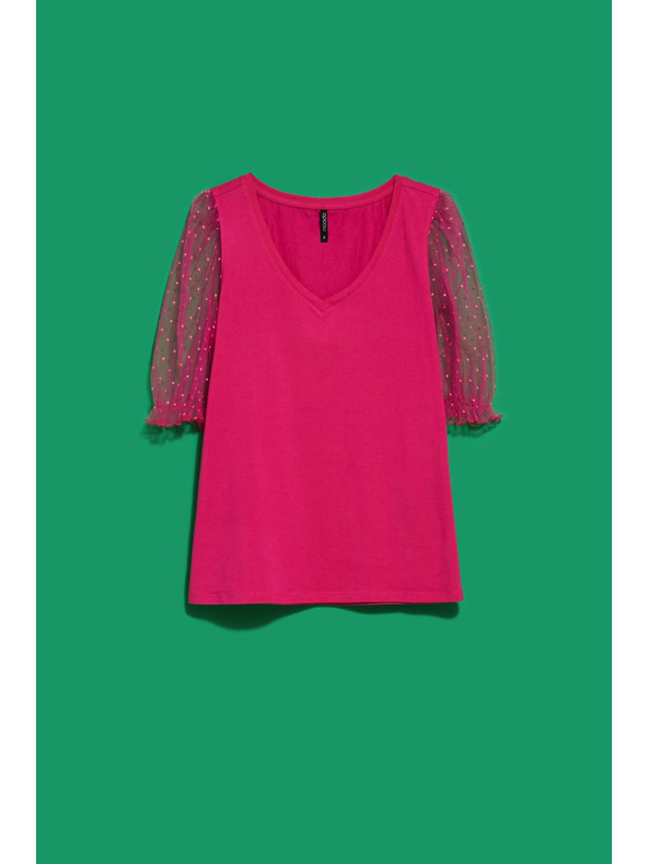 Moodo Bluza s dekorativnim rukavima Moodo