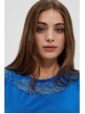 Moodo Plava majica s čipkom Moodo