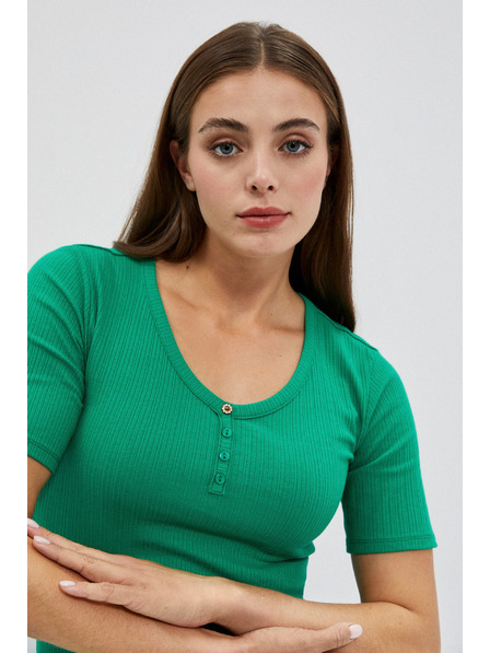 Moodo Bluza okruglog izreza i gumbima Moodo