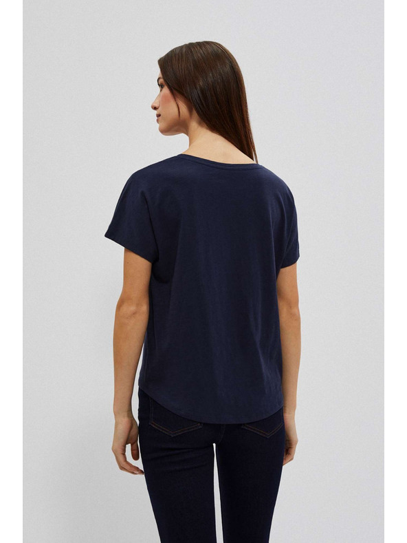 Moodo Bluza s printom lica granatna Moodo