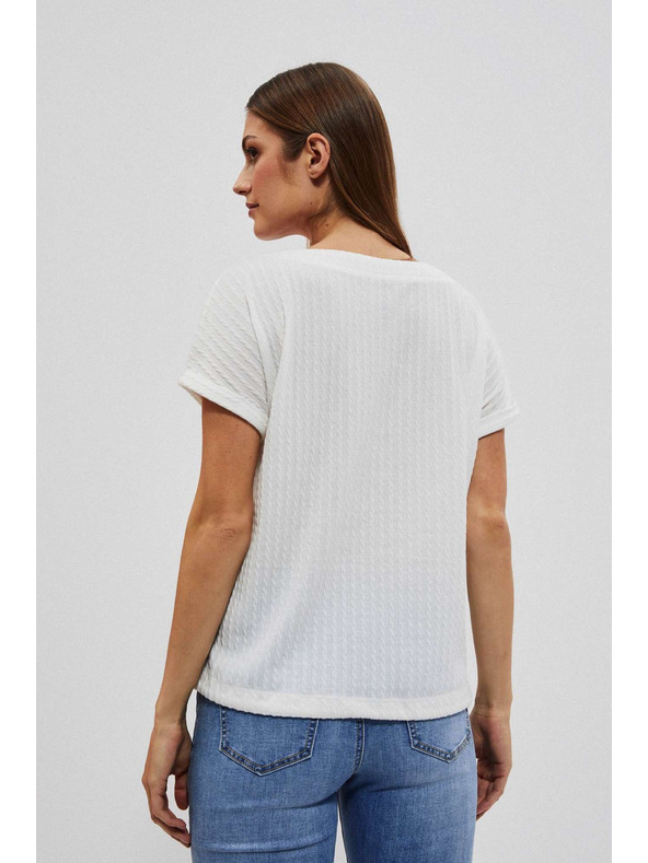 Moodo Top od strukturirane tkanine biserast Moodo