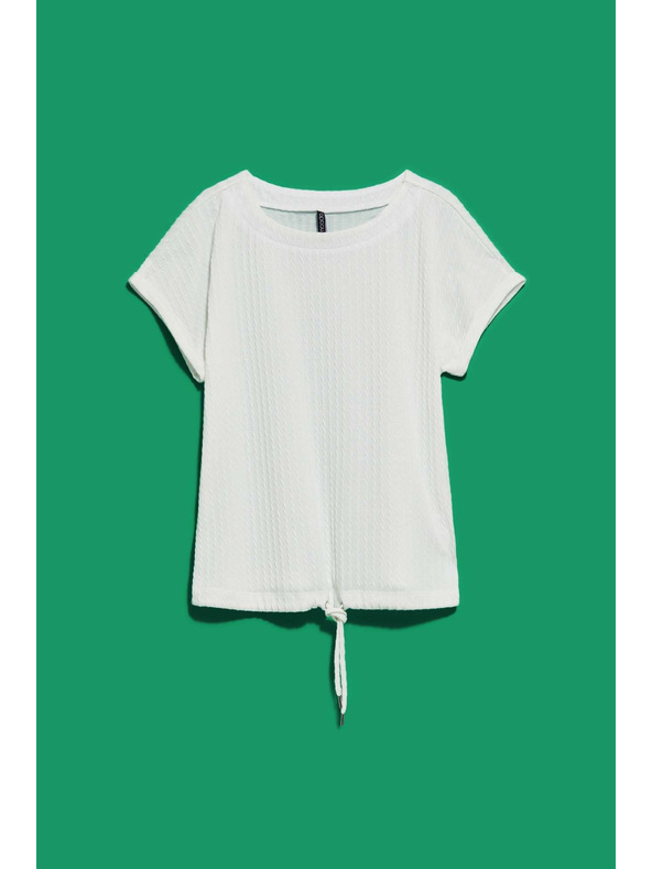 Moodo Top od strukturirane tkanine biserast Moodo