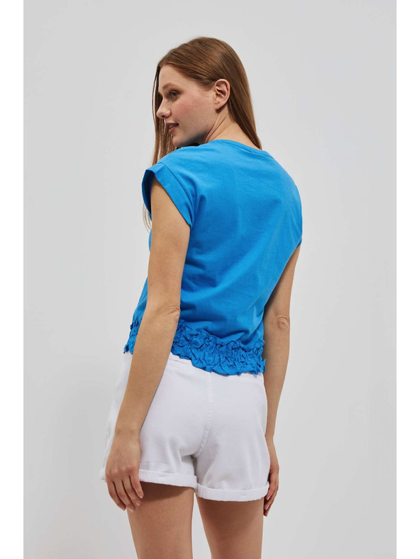 Moodo Glatka azurna majica Moodo