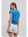Moodo Glatka azurna majica Moodo