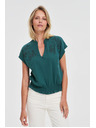 Moodo Pamučna bluza zelena Moodo
