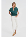 Moodo Pamučna bluza zelena Moodo