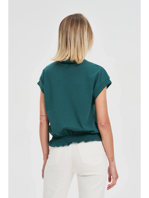 Moodo Pamučna bluza zelena Moodo