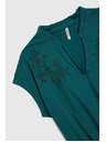 Moodo Pamučna bluza zelena Moodo