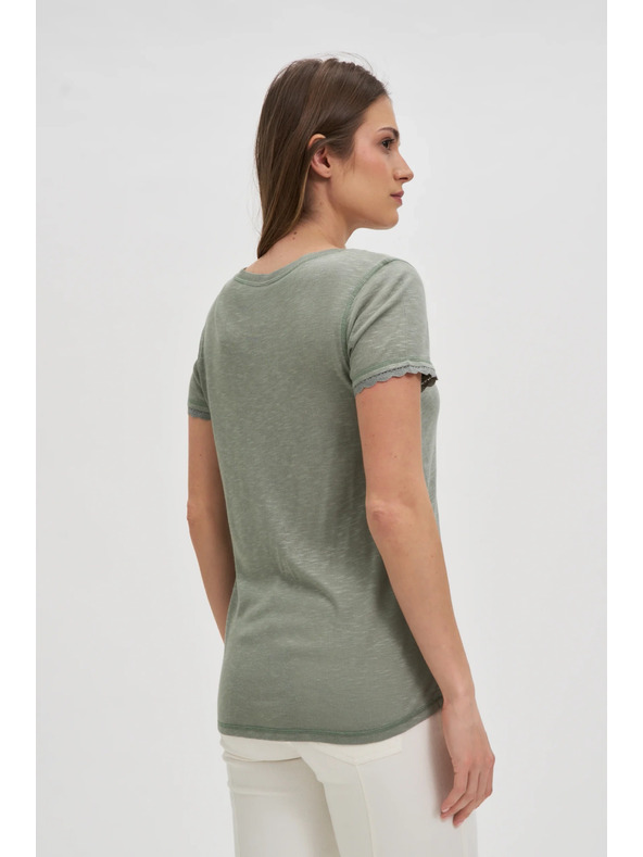 Moodo Bluza s kratkim rukavima maslinasta Moodo